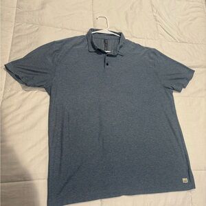 Vuori Men's Blue Polo Shirt